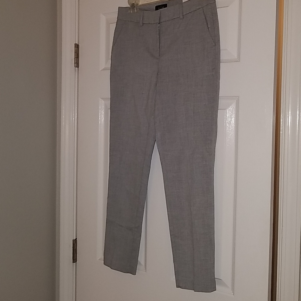 Light Grey Slim Ankle Skinny Business Pants